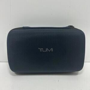 Tumi For Delta Blue Hard Shell Accessory Case Travel Amenity Toiletry Bag ONLY